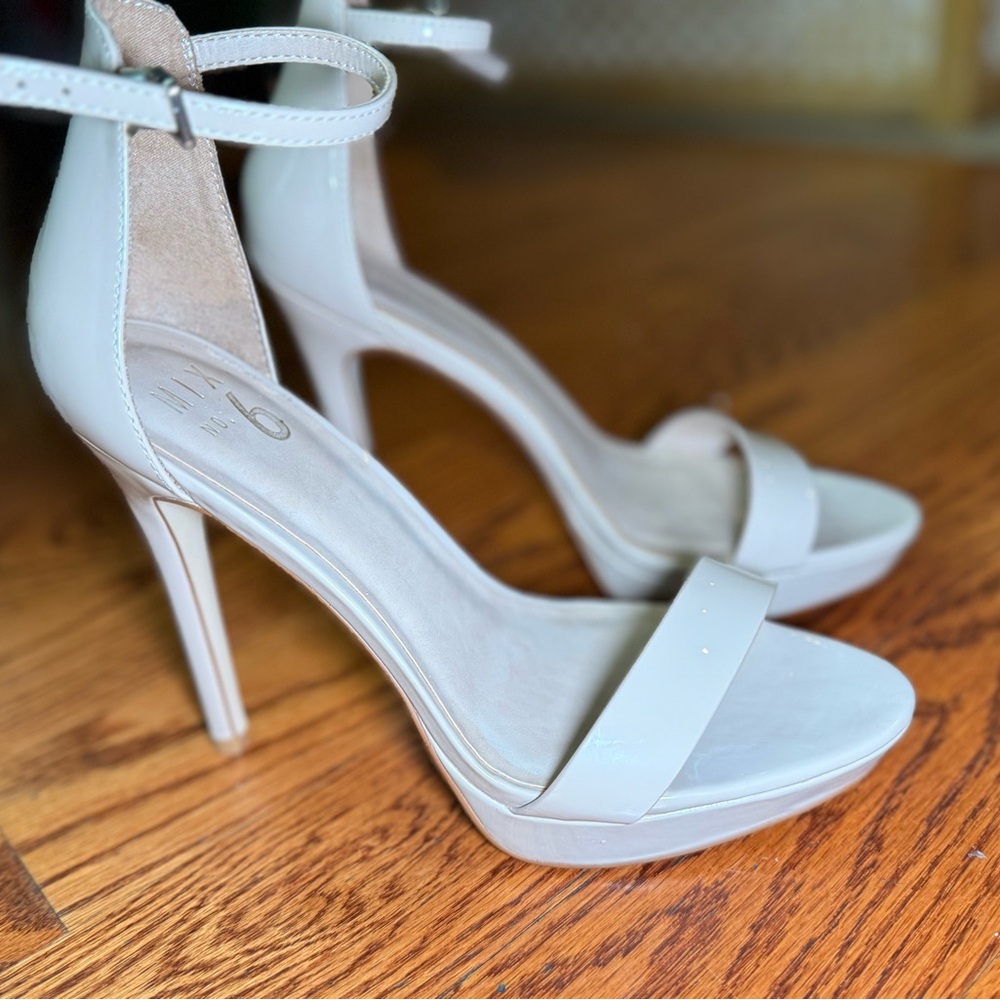 Elegant Cream High Heel Sandals